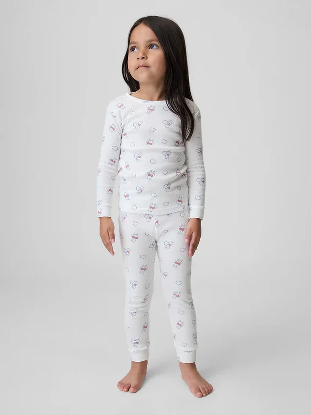 Baby & Kleinkind-Pyjama-Set „Winnie the Pooh“ aus gebürsteter Bio-Baumwolle