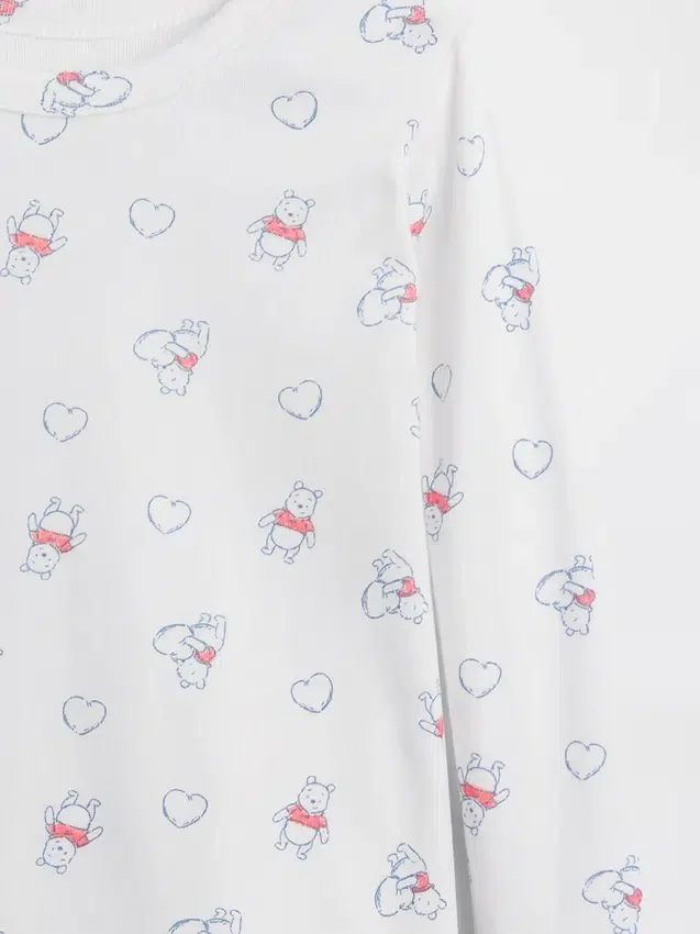 Baby & Kleinkind-Pyjama-Set „Winnie the Pooh“ aus gebürsteter Bio-Baumwolle