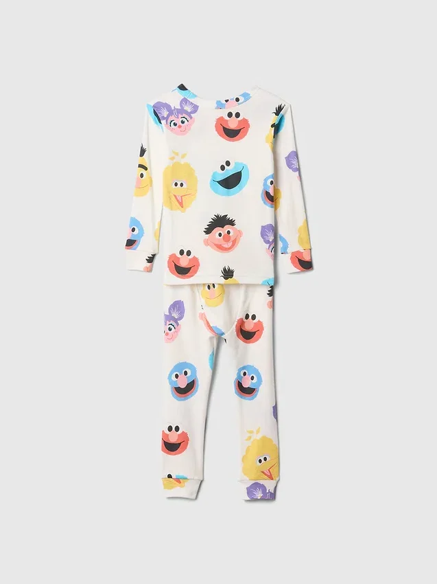 Baby & Kleinkind Sesamstraße Bio-Pyjama-Set aus gebürsteter Baumwolle