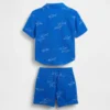 Baby & Kleinkind-Set aus Baumwollgaze mit Poloshirt