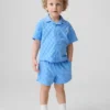 Baby & Kleinkind-Set aus kariertem Frottee im Resort-Stil