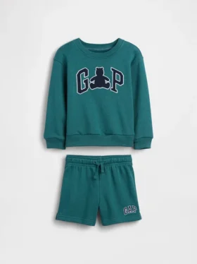 Baby & Kleinkind-Set aus Vintagesoft-Frottee mit Bärenlogo