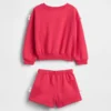 Baby & Kleinkind-Set aus Vintagesoft-Sweatshirt mit Schleifenlogo