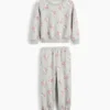 Baby & Kleinkind-Set aus Vintagesoft-Sweatshirtstoff mit Blumenmuster