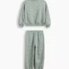 Baby & Kleinkind-Set aus Vintagesoft-Sweatshirtstoff mit Blumenmuster