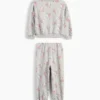 Baby & Kleinkind-Set aus Vintagesoft-Sweatshirtstoff mit Blumenmuster