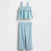 Baby & Kleinkind-Set mit Zitronen-Gingham-Muster