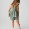 Baby & Kleinkind-Shorts zum Hineinschlüpfen mit Lochstickerei am Saum