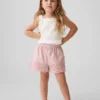 Baby & Kleinkind-Shorts zum Hineinschlüpfen mit Lochstickerei am Saum