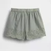 Baby & Kleinkind-Shorts zum Hineinschlüpfen mit Lochstickerei am Saum