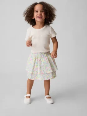 Baby & Kleinkind-Skort mit doppelten Rüschen