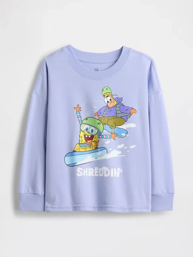 Baby & Kleinkind SpongeBob Schwammkopf T-Shirt mit Logo-Aufdruck