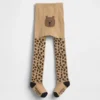 Baby & Kleinkind-Strumpfhose mit Leoparden-Bären-Motiv