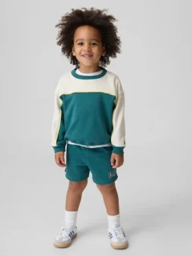 Baby & Kleinkind-Sweatshirt aus Vintagesoft-Frottee im Varsity-Stil