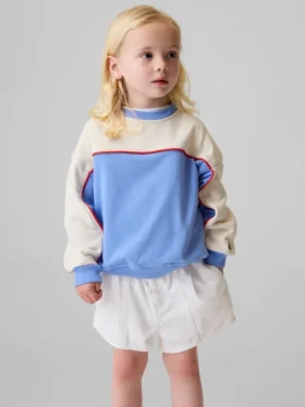 Baby & Kleinkind-Sweatshirt aus Vintagesoft-Frottee im Varsity-Stil