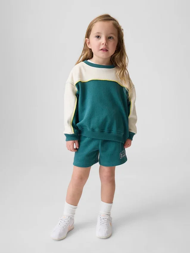 Baby & Kleinkind-Sweatshirt aus Vintagesoft-Frottee im Varsity-Stil