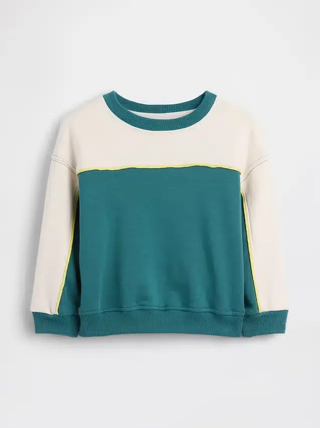 Baby & Kleinkind-Sweatshirt aus Vintagesoft-Frottee im Varsity-Stil