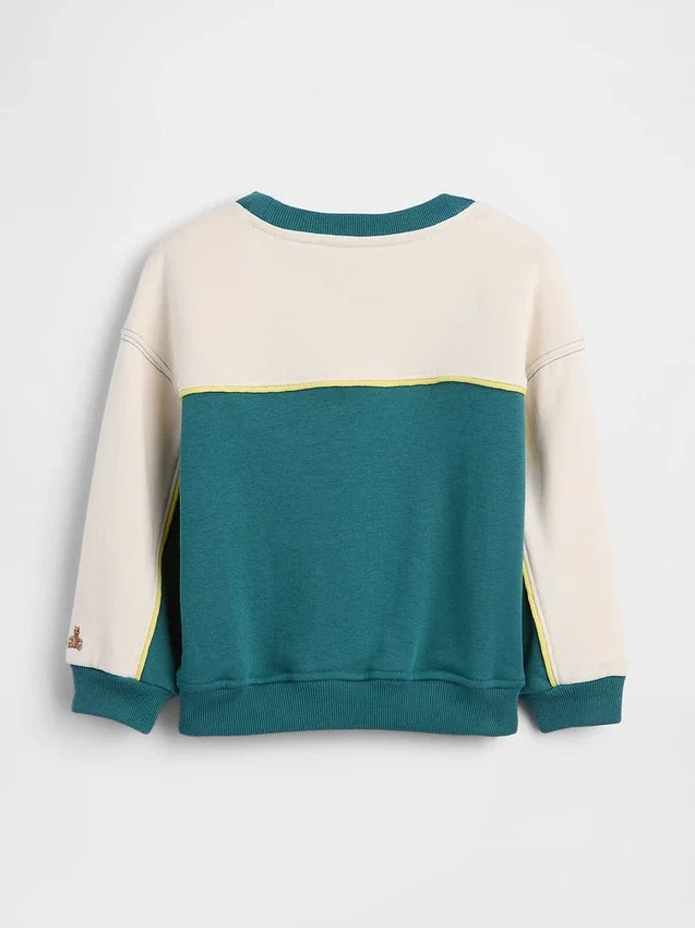 Baby & Kleinkind-Sweatshirt aus Vintagesoft-Frottee im Varsity-Stil