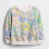 Baby & Kleinkind-Sweatshirt aus Vintagesoft-Frottee mit Blumenmuster