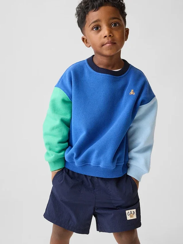 Baby & Kleinkind-Sweatshirt „Vintagesoft“ mit Farbblock-Design