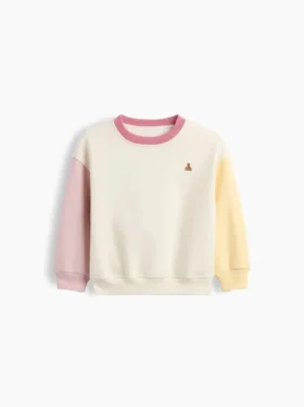 Baby & Kleinkind-Sweatshirt „Vintagesoft“ mit Farbblock-Design
