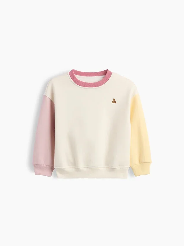 Baby & Kleinkind-Sweatshirt „Vintagesoft“ mit Farbblock-Design