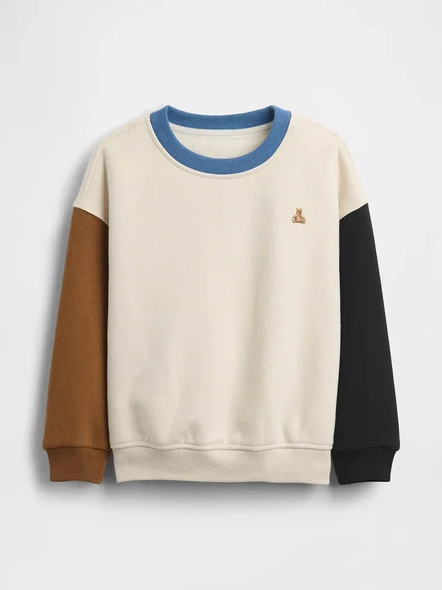 Baby & Kleinkind-Sweatshirt „Vintagesoft“ mit Farbblock-Design