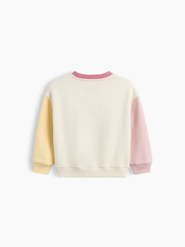 Baby & Kleinkind-Sweatshirt „Vintagesoft“ mit Farbblock-Design