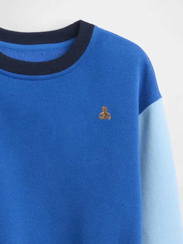 Baby & Kleinkind-Sweatshirt „Vintagesoft“ mit Farbblock-Design