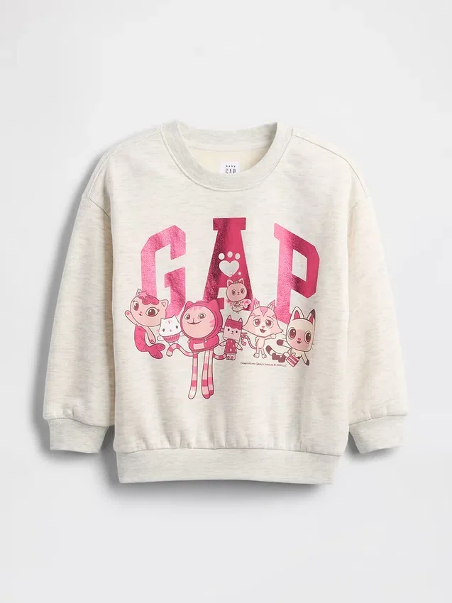 Baby & Kleinkind-Sweatshirt „Vintagesoft“ mit Gabby-Cat-Logo