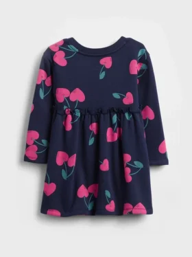Baby & Kleinkind-Sweatshirtkleid mit Rüschen an der Taille