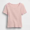Baby- & Kleinkind-T-Shirt aus geripptem Strick zum Kombinieren