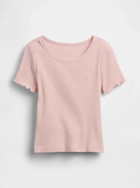 Baby- & Kleinkind-T-Shirt aus geripptem Strick zum Kombinieren
