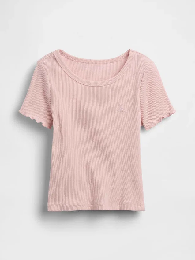 Baby- & Kleinkind-T-Shirt aus geripptem Strick zum Kombinieren
