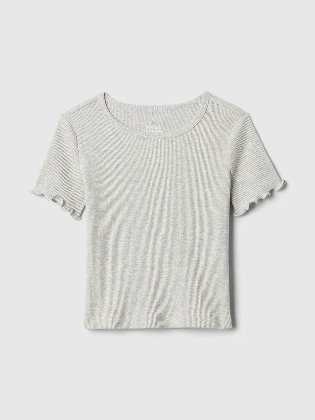 Baby- & Kleinkind-T-Shirt aus geripptem Strick zum Kombinieren