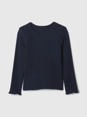 Baby- & Kleinkind-T-Shirt aus geripptem Strick zum Kombinieren