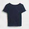 Baby- & Kleinkind-T-Shirt aus geripptem Strick zum Kombinieren