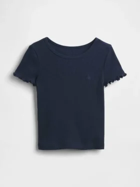 Baby- & Kleinkind-T-Shirt aus geripptem Strick zum Kombinieren