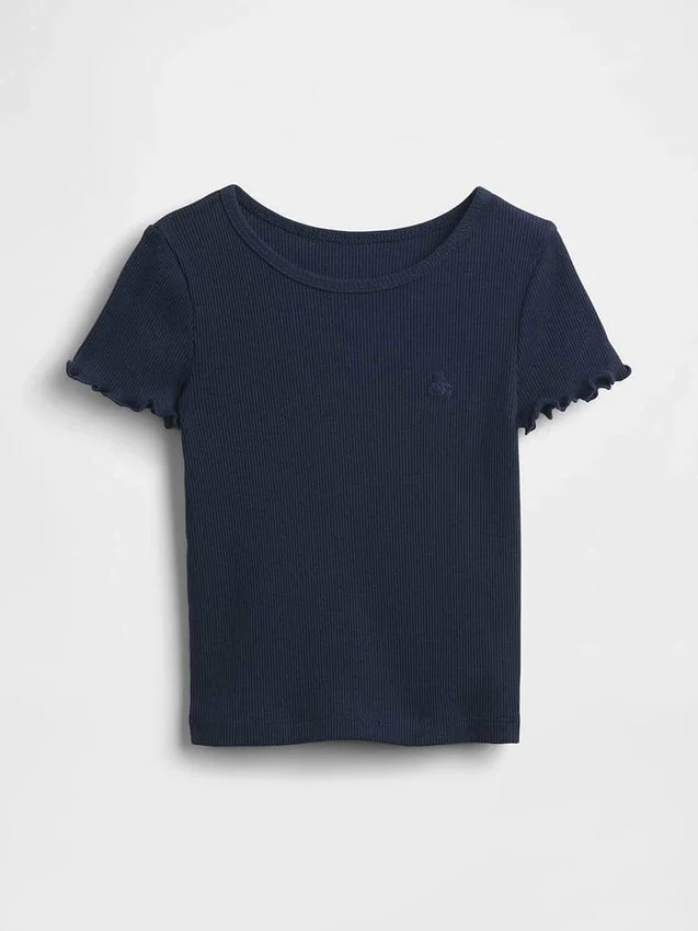 Baby- & Kleinkind-T-Shirt aus geripptem Strick zum Kombinieren
