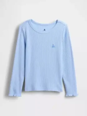 Baby- & Kleinkind-T-Shirt aus geripptem Strick zum Kombinieren