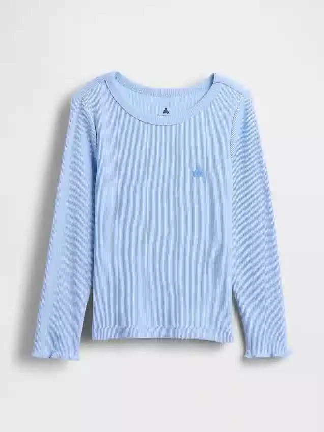 Baby- & Kleinkind-T-Shirt aus geripptem Strick zum Kombinieren