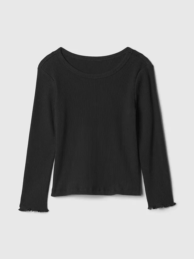 Baby- & Kleinkind-T-Shirt aus geripptem Strick zum Kombinieren