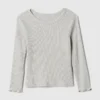 Baby- & Kleinkind-T-Shirt aus geripptem Strick zum Kombinieren