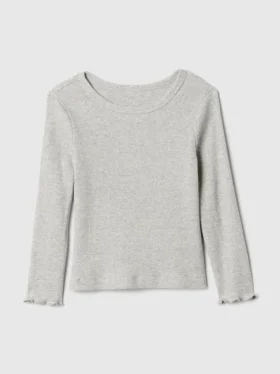 Baby- & Kleinkind-T-Shirt aus geripptem Strick zum Kombinieren