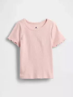 Baby- & Kleinkind-T-Shirt aus geripptem Strick zum Kombinieren