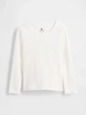 Baby- & Kleinkind-T-Shirt aus geripptem Strick zum Kombinieren