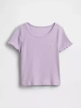 Baby- & Kleinkind-T-Shirt aus geripptem Strick zum Kombinieren