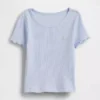 Baby- & Kleinkind-T-Shirt aus geripptem Strick zum Kombinieren
