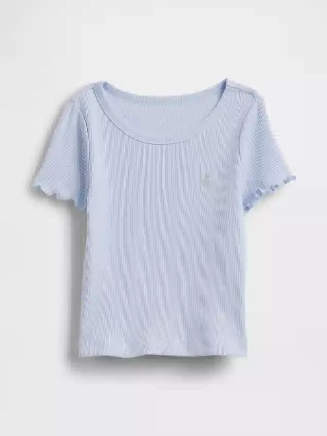 Baby- & Kleinkind-T-Shirt aus geripptem Strick zum Kombinieren
