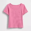 Baby- & Kleinkind-T-Shirt aus geripptem Strick zum Kombinieren